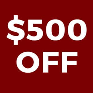 $500 off